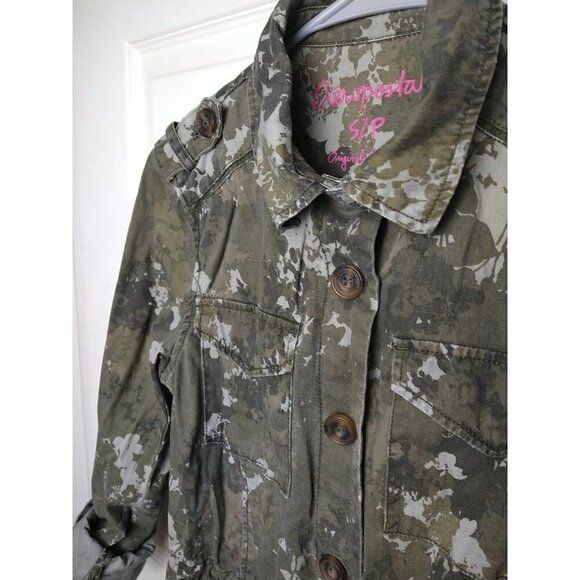 AEROPOSTALE Lightweight Cameo Military Style Drawstring Jacket. Size S - Picture 12 of 15